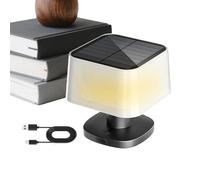 Genérico Solar Tischleuchte,3 Helligkeitsstufen Teleskoplampen | Wiederaufladbare LED Leuchte,für Rasen Terrasse Camping Haus Küche Bad Nachttisch Garten