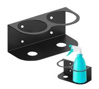 Generico Soporte de botella de acero en aerosol montado en la pared, soporte para botellas de acero inoxidable para paredes | Estante para botellas de pintura en aerosol para garaje y hogar