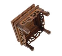 Genérico Soporte De Pedestal De Madera Para Macetas Y Estatuas De Buda, Expositor De Jarrón Elevador De Madera Para Plantas De Interior Y Jarrón Oriental