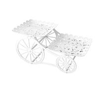 Genérico Soporte Para Bandeja Escalonada - Elegante En Forma De | Soporte Para Tartas De De Boda | Capa Doble Material De Los PP Los 36x22x20cm Para La Cena Del Día De De La Reunión D