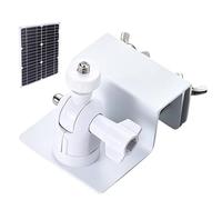 Genérico - Soporte para cámara de panel solar para monitor, fijación de cámara sin taladro, para canalón de techo, balcón y jardín