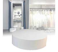 Genérico Soportes de pedestal versátiles, soporte de pedestal redondo para tienda de ropa, base de plataforma de exhibición cilíndrica para vestidos de novia, soporte de exhibición para vestidor (Nat