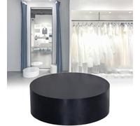 Genérico Soportes de Pedestal versátiles, Soporte de Pedestal Redondo para Tienda de Ropa, Base de Plataforma de exhibición cilíndrica para Vestidos de Novia, Soporte de exhibición para vestidor (neg