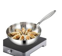 Genérico Stainless Steel - Uncoated Deep Stir Fry Pan