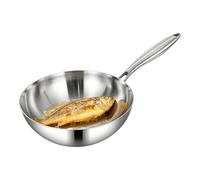Genérico Stainless Steel - Uncoated Deep Stir Fry Pan