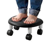 Genérico Taburete Bajo con Ruedas - Taburete con Polea Giratoria De 360° | Taburette Giratorio para Zapatos De, Asiento Corto Y Bajo con Ruedas para Salón De Belleza En Casa, Taburette Rodante