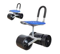 Genérico Taburete rodante para Carrito de jardín, Asiento de jardinería Giratorio de 360 Grados,de jardinería con Altura Ajustable - Taburete con Ruedas Asientos de Trabajo de Lisos