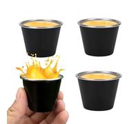 Generico Tamaños de tiro de acero inoxidable, gafas de tiro de acero inoxidable,Juego de 4 tazas de camping en - Vessel para beber de 50 ml, tazas de té de viaje en mag