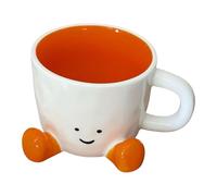 Genérico Taza Bonita - Taza De Té Novedosa Con Patitas | Tazas De Cerámica Artesanal, Accesorio Decorativo Estético Para Oficina Y Hogar - Unisex