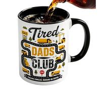 Genérico Taza Café Para Papá - Taza 330 mililitros con Diseño Coche y Mapa - Tazas De Cerámica Novedosas,Para Mamá Papá Esposo Hombres Mujeres Niños Amigo Oficina Hogar Hombres