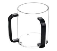 Genérico Taza Ceremonial de acrílico transparente de 800ml con cómodo para ocasiones sagradas y exhibición en hogar elegante taza de Seder