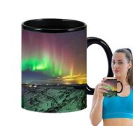 Genérico Taza que cambia de color,Taza sensible al cambio de calor - de cerámica que cambia el calor,Cool Tea Magic de color, taza reveladora para bebidas calientes, taza de cerámica para