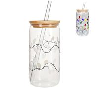Generico Taza que cambia de color - tazas que cambian de color con tapa y paja | de café decorativo, vasos para de Navidad para agua, leche, capuchino, sodio, cerveza, , bev