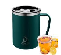 Genérico Taza Térmica,Taza de viaje de 500 ml - de café de acero inoxidable, vaso con tapa y asa para viajes, bebidas frías y calientes