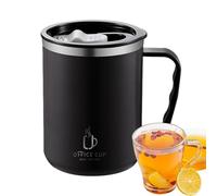 Genérico Taza Térmica | Taza de viaje de 500 ml,Vaso de taza de viaje con tapa y asa, taza de café portátil de acero inoxidable para bebidas frías y calientes
