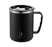 Genérico Taza Térmica | Taza de viaje de café de 500 ml - de café de acero inoxidable, vaso con tapa y asa para viajes, bebidas frías y calientes