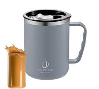 Genérico Taza Térmica - Vaso de 500 ml | Taza de café de acero inoxidable, vaso con tapa y asa para viajes, bebidas frías y calientes