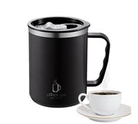 Genérico Taza Térmica, Vaso para beber de 500 ml, Taza de café de acero inoxidable con tapa y asa para bebidas frías y calientes, té, chocolate caliente y bebidas heladas