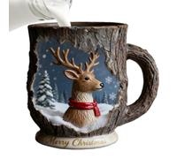 Genérico Tazas De Café Navideñas Decoración Resina Hogar | Tazas Baúl Para Beber Adornos Navideños Para Bebidas Té Leche Fiesta Invierno Vacaciones Granja Hogar Oficina Escuela Bar
