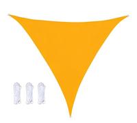 Genérico Toldo Triangular Impermeable De 4x4x4 3x3x3 2x2x2m,Toldo De Lona Protección UV Malla De Sombra Resistente A La Intemperie Poliéster para Balcón Terraza Camping Jardín,Amarillo,3x3x2M