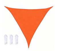 Genérico Toldo Triangular Impermeable De 4x4x4 3x3x3 2x2x2m,Toldo De Lona Protección UV Malla De Sombra Resistente A La Intemperie Poliéster para Balcón Terraza Camping Jardín,Naranja,3x3x2M
