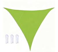 Genérico Toldo Triangular Impermeable De 4x4x4 3x3x3 2x2x2m,Toldo De Lona Protección UV Malla De Sombra Resistente A La Intemperie Poliéster para Balcón Terraza Camping Jardín,Verde,3x3x2M