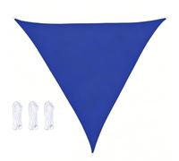 Genérico Toldo Triangular Impermeable De 4x4x4 3x3x3 2x2x2m,Toldo De Lona Protección UV Malla De Sombra Resistente A La Intemperie Poliéster para Balcón Terraza Camping Jardín,Azul,3x3x2M