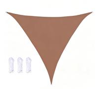 Genérico Toldo Triangular Impermeable De 4x4x4 3x3x3 2x2x2m,Toldo De Lona Protección UV Malla De Sombra Resistente A La Intemperie Poliéster para Balcón Terraza Camping Jardín,Caqui,3x3x2M