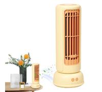 Generico Tower Fan, Bedroom Oscillating Fan, 3.94x3.94x10.24 Inches Powerful Air Circulator, 3 Speed Cooling Function, Quiet Bladeless Design for Home, Office, Nursery, Dorm, Garage, Camping