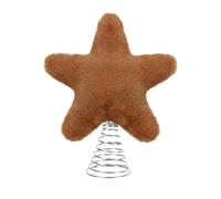 Generico Tree Topper, Metal Spring Star Ornament, Holiday Seasonal Decor for Indoor Outdoor Use, Simple Attachment Design, Shimmering Gold Finish, Home Mantel Shelf Desk Accent