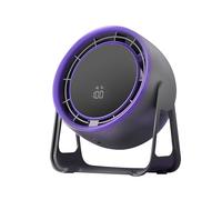 Generico Ventilador de escritorio, 7,48 x 6,3 pulgadas, adorable Circulador de aire silencioso recargable, 100 Speeds Quiet Digital Display Fan Portable for Bedroom, Kitchen, Home, Outdoor, Travel