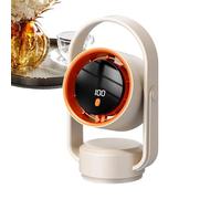 Generico Ventilador de escritorio con 5 ventiladores de velocidad, 1800 mAh recargable, ventilador de aire circulante, portátil Cooling Device System, 16 cm Size, 10 cm Width, with Style for Home