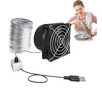 Genérico Ventilador De Extracción | Extractor De Humos Con Función Absorción | Ventilador Mini Portátil Extractor De Aire Para Cocina Baño Ventana Y Aseo