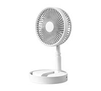 Genérico Ventilador De Pedestal Portátil - Ventilador Plegable 4 Velocidades Ajustable 7200 mAh - Oscilante Portátil de Viaje,Para Mesa Escritorio Dormitorio Salón Oficina Cocina Interior Exterior C