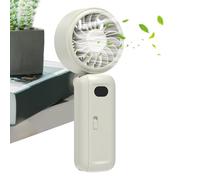 Genérico Ventilador de pinza 5 velocidades de mano recargable | Mini ventilador personal portátil refrescante para dormitorio, oficina, escuela, cochecito al aire libre, camping, pícnic