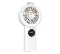 Genérico Ventilador Nebulizador Portátil - Silencioso Pantalla Digital Portátil Refrigeración - Ventilador Pequeño Recargable con Batería - Para Hogar Oficina Escritorio Verano Viaje Camping Playa
