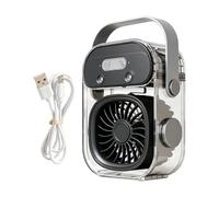 Genérico Ventilador Portátil Nebulizador,Refrigeración Silenciosa con Asa | Potente Ventilador Personal Nebulizador,para Hogar Oficina Escuela Viajes Camping Pesca Playa y Aire Libre