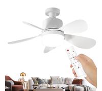 Genérico Ventiladores De Techo Para Dormitorio | Ventilador Pequeño Para Hogar,Dispositivo de Enfriamiento Desmontable para Dormitorio Sala Cocina Pasillo Garaje Patio