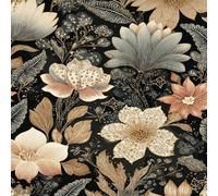 Genérico Vintage Loto Papel Pintado Autoadhesivo Barroco Plantas 44x1000 cm Papel de Pared Removible Impermeable Estilo Vinilo PVC Pegatina es Estante del cajón de la cubierta del rodillo A-224