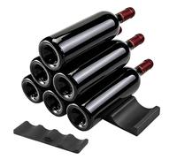 Genérico Wine Stack Holder, Silicona Bottle Rack Mat, antideslizante Stacking Storage System, Flexible Durable Food Diseño, Minimal Modern Bar Organization Style, Picnic Camping Travel Use