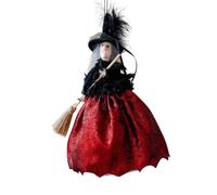 Genérico Witch Decor - Hanging Doll with Broom | Halloween Spooky Ornament