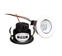 Genérico zhuguiming 【Orificio de 35 mm】 Mini foco empotrado LED 1 W y 3 for techo, 110 V, 220, for interiores, con controlador(White,COOLWHITELIGHT6000K_3W)