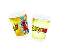 Generique - 10 Vasos de plástico Dragon Ball Super 200 ml