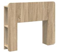 Générique Gabinete cabecero roble Sonoma madera técnica | Almacenamiento integrado, montaje en pared, fácil limpieza, multiusos