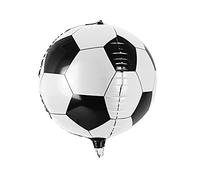 PartyDeco Globo de aluminio balón de fútbol 40 cm