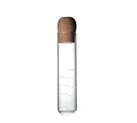 Générique - Tubo de cristal de té, filtro de hierba, colador infusor transparente, hierba, colador corcho, cristal, manguera diseño de té, infusión, herramienta