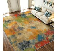 Generisch Alfombra abstracta de pelo corto, 60 x 90 cm, antideslizante, lavable, alfombra pequeña para entrada, pasillo y pasillo - Arte grafiti