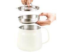 Generisch Bacon Grease Saver, filtro Pot, 1800 ml Cooking Oil Keeper