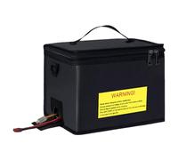 Generisch Battery Safety Bag,Household Batteries Flame-Resistant F - Storage Containers, Electrical Equipment, Chargers Accessories, Large Capacity Organizer for Home, Workshop