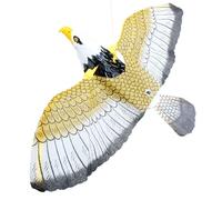 Generisch Bird Kites to Scare Birds - 43x25cm Effortless Assembly Garden Bird Scarer - Sound and Light Restraining Reliable Material Realistic Eagle Pigeon Scarer Device, Outdoor Falcon Garden Decor